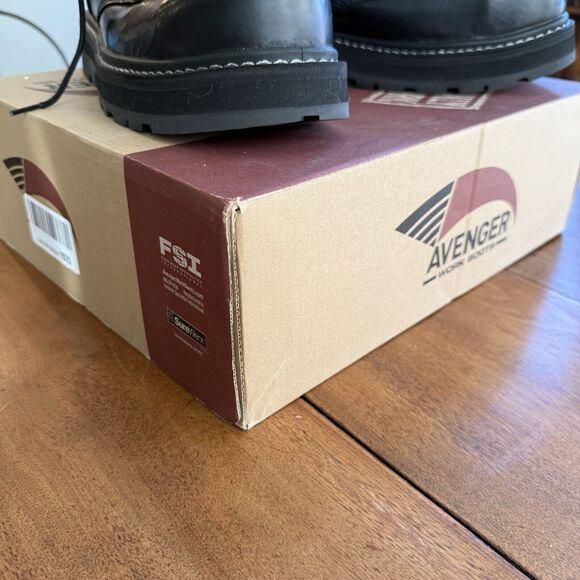 Avenger A704 Fortune Work Boots Carbon Toe Black Patent Leather Iridescent W 11 - Picture 10 of 11